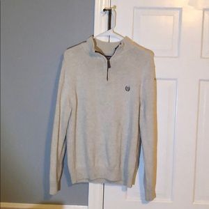Chaps Crewneck Zip-up Sweatshirt